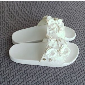 Tory Burch Blossom Flower Pool Spa Beach Slides